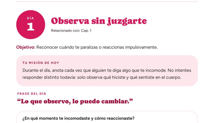 Página: Día 1 del reto de 21 días