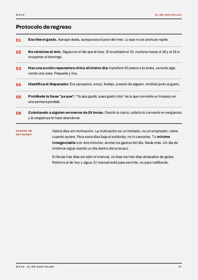 Página 47 de Manual de 21 días para ordenar tus finanzas