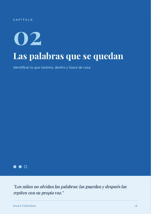 Página 16 de Que tus hijos no sean dejados