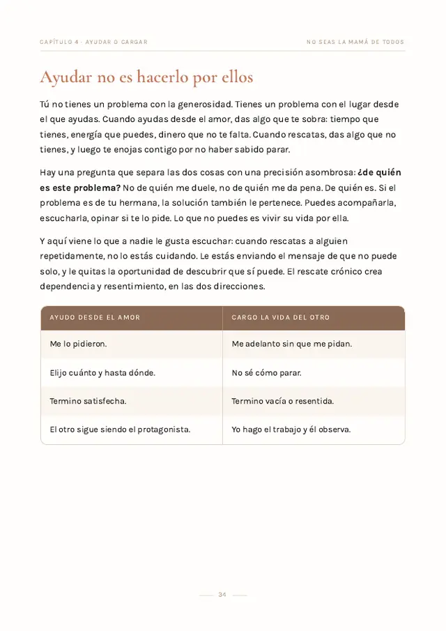Página 34 de No seas la mamá de todos